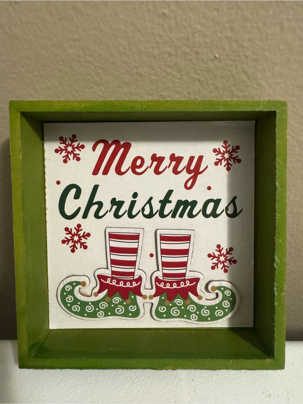 Christmas Small Wooden Tabletop Decor Accent